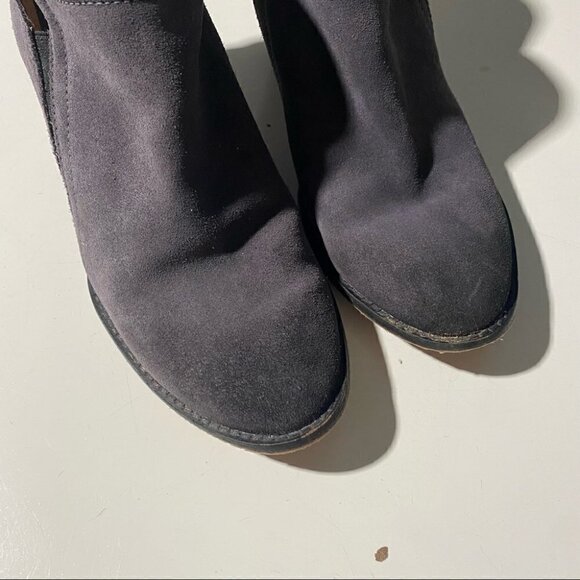 Jeffrey Campbell Rosalee Blue Suede Ankle Booties - Picture 3 of 7